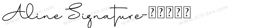Aline Signature字体转换